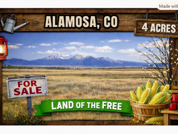 Live Your Colorado Dream on 4 Acres at the Alamosa City Limits!