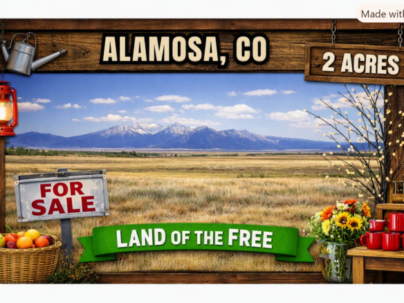 Small Town Life! 15 minutes to Downtown Alamosa, Colorado! 2 Acres with Electricity!