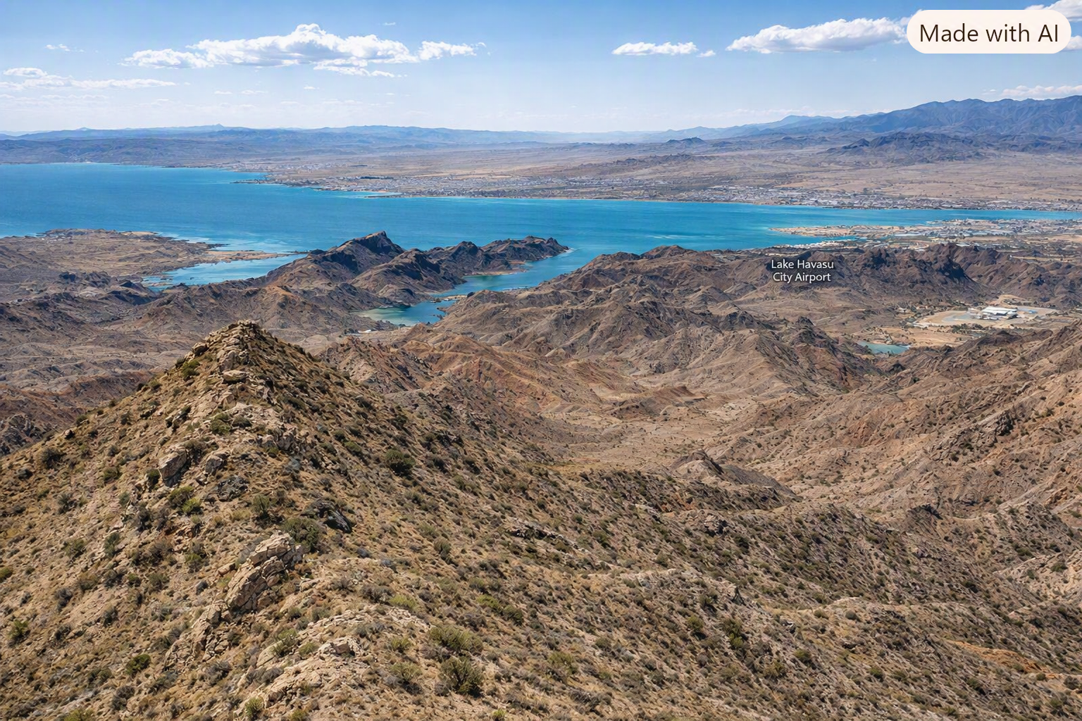 10 Acres Overlooking Havasu-Where Only the Wild Ones Go!