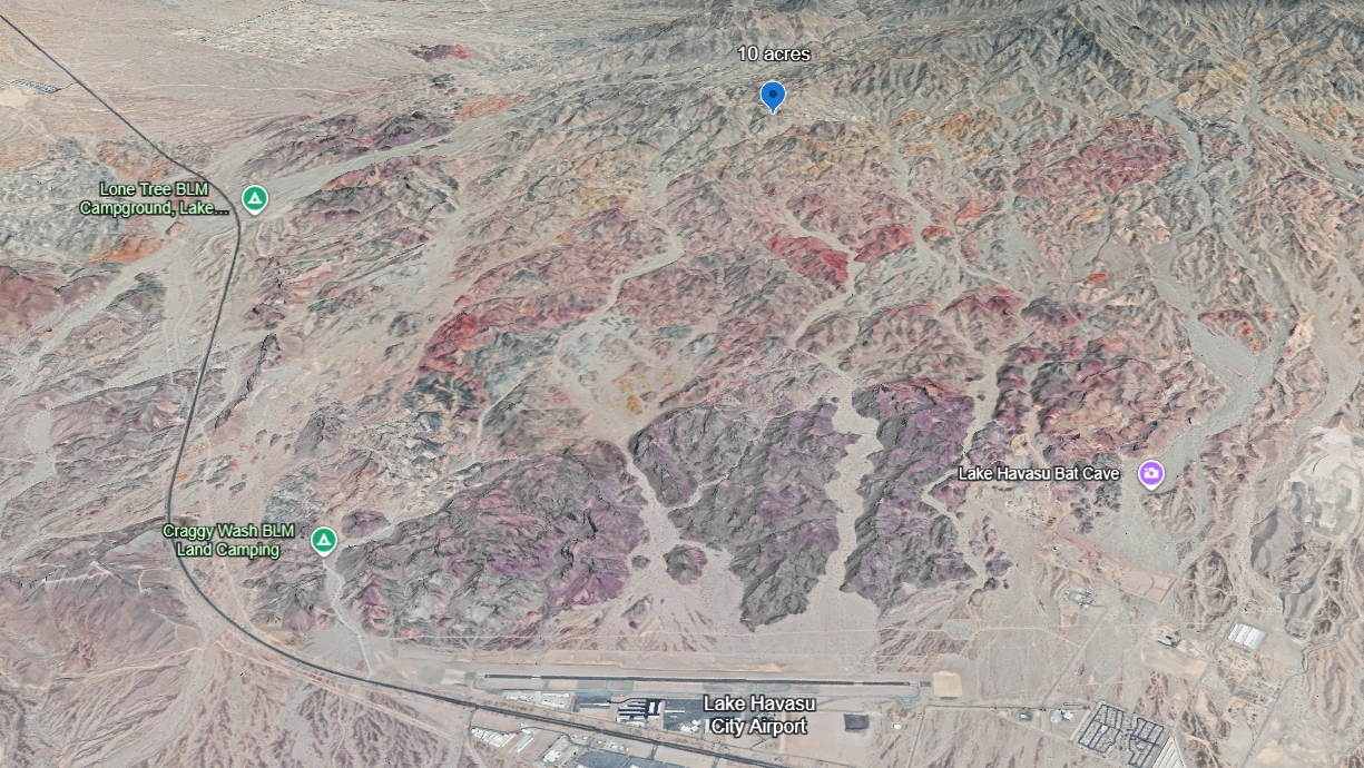 10 Acres Overlooking Havasu-Where Only the Wild Ones Go!